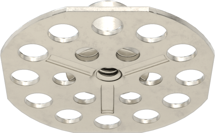 Yapıştırıcıya Hazır Somun, 316 Paslanmaz Çelik, 10-24 Diş, 1-1/2" Taban Çapı, 1/8" Somun Genişliği