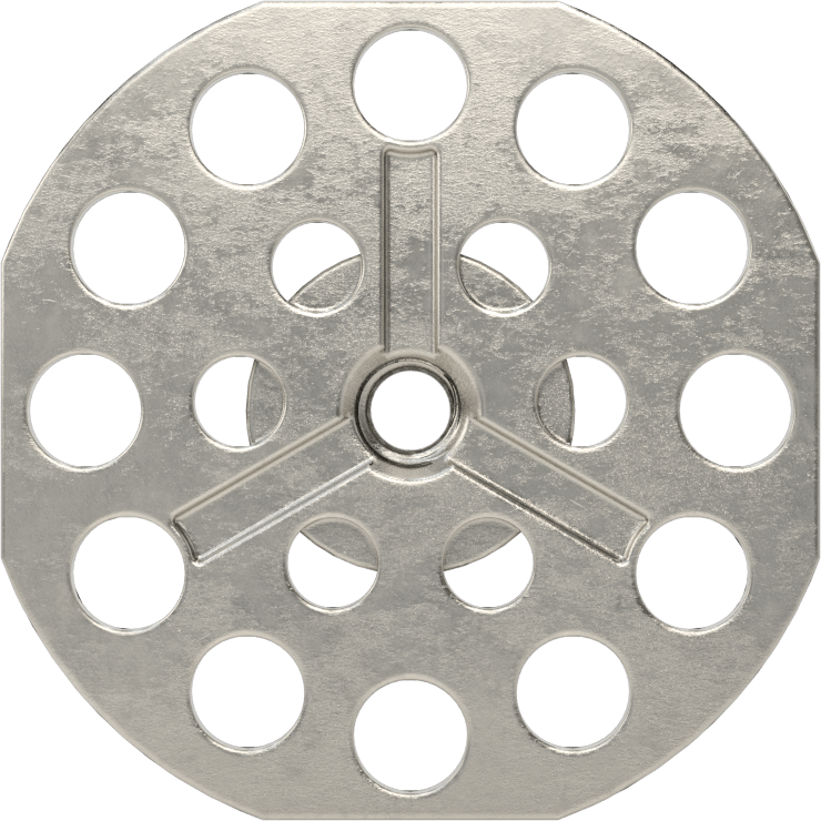 Yapıştırıcıya Hazır Somun, 316 Paslanmaz Çelik, 10-32 Diş, 1-1/2" Taban Çapı, 1/2" Somun Genişliği