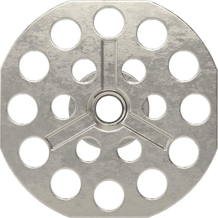 Yapıştırıcıya Hazır Somun, 316 Paslanmaz Çelik, M6 x 1 mm Diş, 38 mm Taban Çapı, 9,4 mm Somun Genişliği