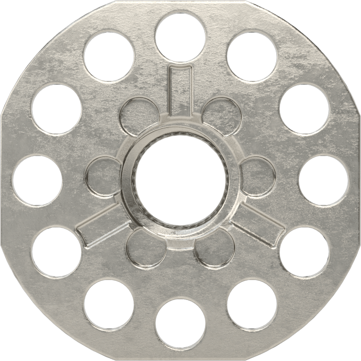 Yapıştırıcıya Hazır Somun, 316 Paslanmaz Çelik, M12 x 1,75 mm Boyut, 38 mm Taban Çapı, 13 mm Somun Genişliği