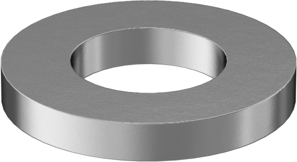 18-8 Paslanmaz Çelik Mil. Spesifikasyonlu Pul, 1/4" Vida Boyutu için, 0.265" ID, 1/2" OD, 0,057 inç - 0,069 inç Kalınlık