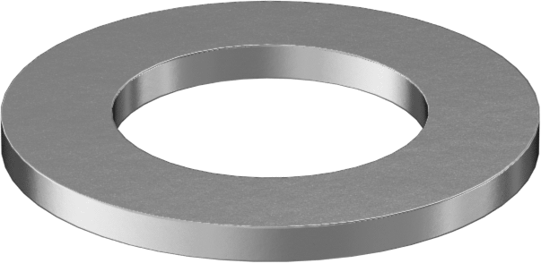 18-8 Paslanmaz Çelik Mil. Spesifikasyonlu Pul, 1/4" Vida Boyutu için, 0.270" ID, 0.460" OD, MS51496-P75