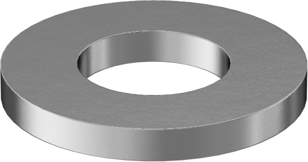 18-8 Paslanmaz Çelik Mil. Spesifikasyonlu Pul, 4 Numaralı Vida Boyutu için, 1/8" ID, 1/4" OD, MS15795-803