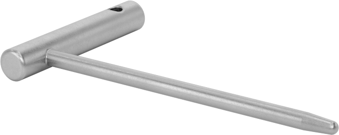 Hassas Hizalama Pimi, L Stili, 0,1250" Çaplı Pim, 2-1/2" Uzunluk