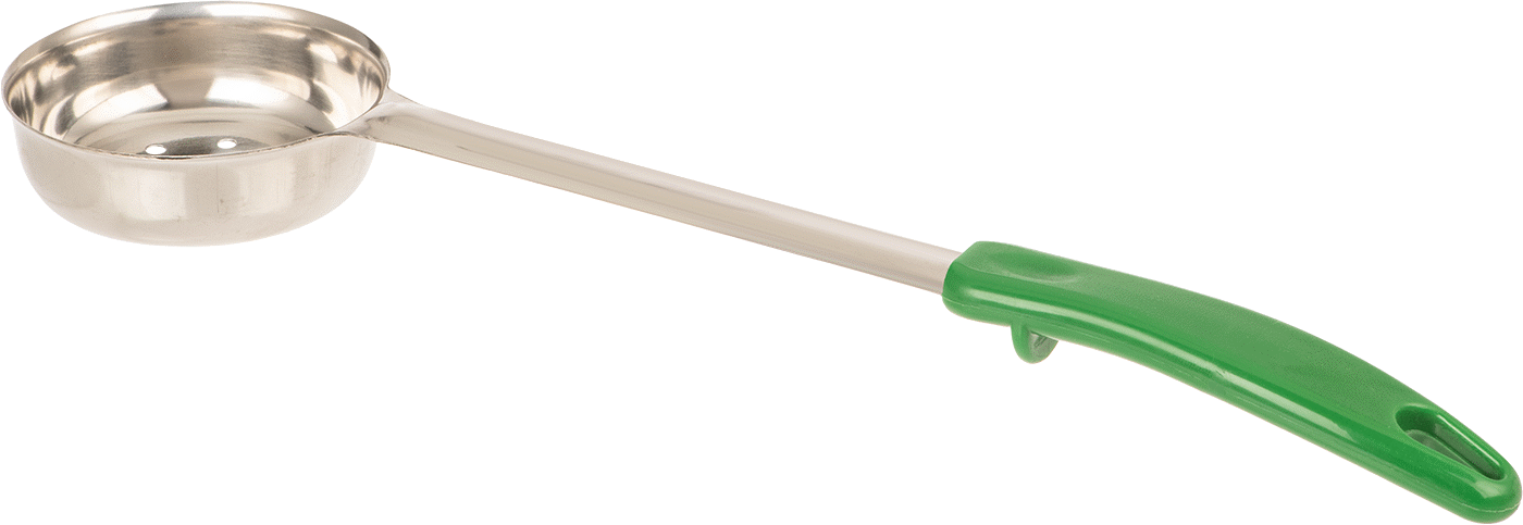 Paslanmaz Çelik Kaşık, Delikli Düz Tabanlı, 4 FL. oz Kapasite, 13-3/4" Uzunluk
