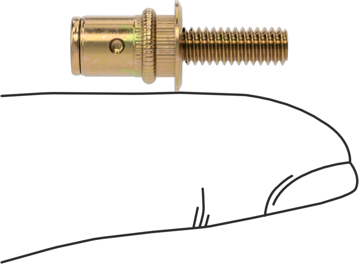 Perçin Saplamaları, 8-32 Diş, 0,08“-0,13” Malzeme Kalınlığı için