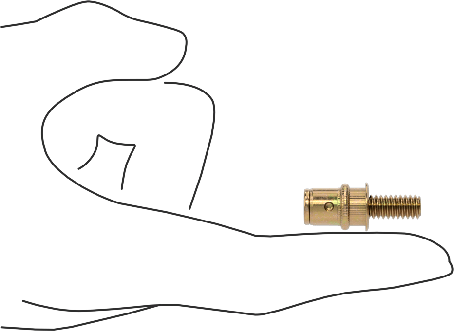 Perçin Saplamaları, 1/4"-20 Diş, 0,165“-0,26” Malzeme Kalınlığı için