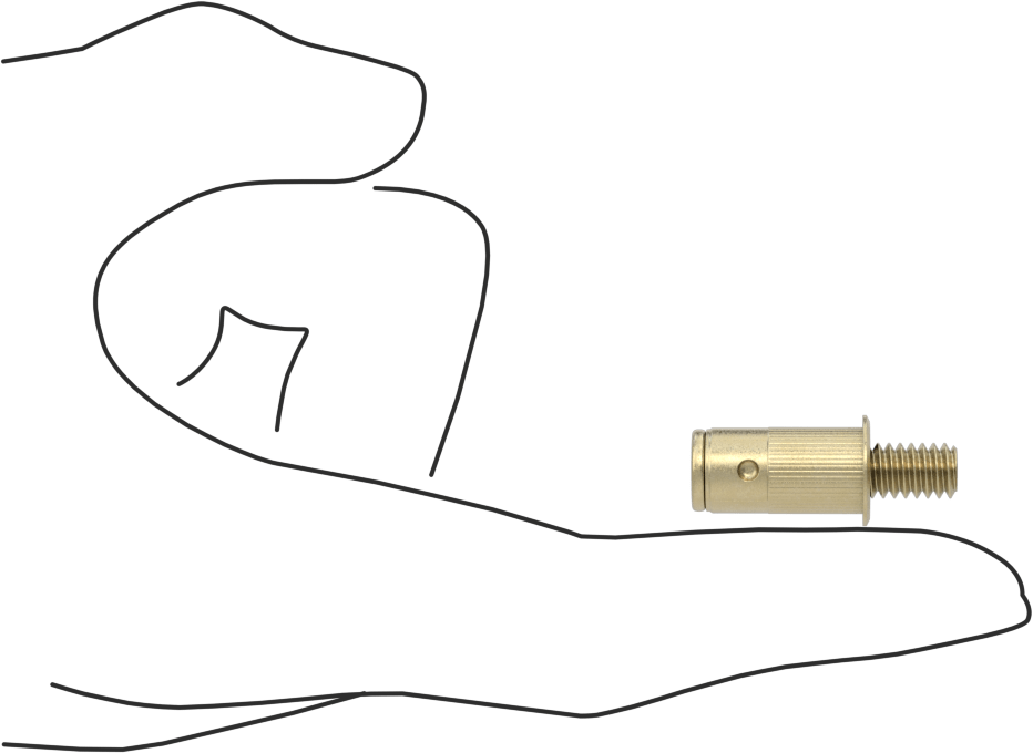 Perçin Saplamaları, 1/4"-20 Diş, 0,165“-0,26” Malzeme Kalınlığı için