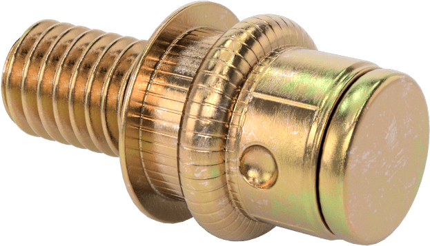 Perçin Saplamaları, 3/8"-16 Diş, 0,15 inç - 0,312 inç Malzeme Kalınlığı için