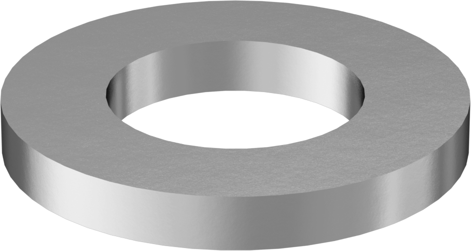 Korozyona Dayanıklı Galvanizli Çelik Yapısal Pul, 3/4" Vida Boyutu için, 0.813" ID, 1.500" OD