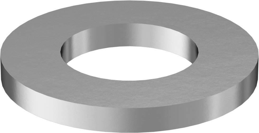 Korozyona Dayanıklı Galvanizli Çelik Yapısal Pul, 7/8" Vida Boyutu için, 0.938" ID, 1.782" OD