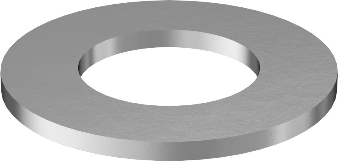 Korozyona Dayanıklı Galvanizli Çelik Yapısal Pul, 1-1/2" Vida Boyutu için, 1.625" ID, 3.063" OD
