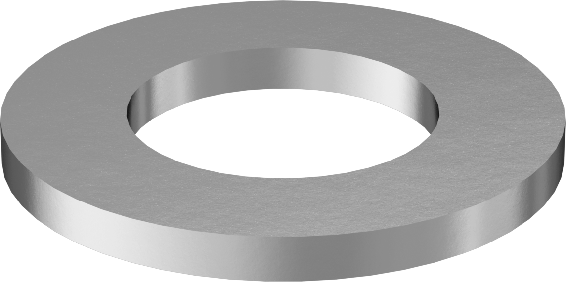 Korozyona Dayanıklı Galvanizli Çelik Yapısal Pul, 1-3/4" Vida Boyutu için, 1.875" ID, 3.428" OD