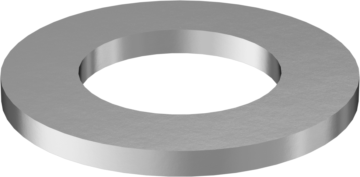 Korozyona Dayanıklı Galvanizli Çelik Yapısal Pul, 2" Vida Boyutu için, 2.125" ID, 3.813" OD