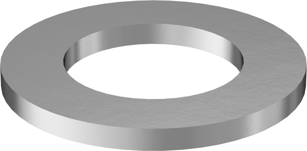 Korozyona Dayanıklı Galvanizli Çelik Yapısal Pul, 2-1/2" Vida Boyutu için, 2.625" ID, 4.563" OD