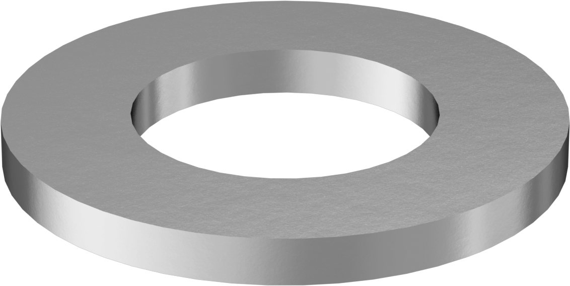 Korozyona Dayanıklı Galvanizli Çelik Yapısal Pul, 1-5/8" Vida Boyutu için, 1.770" ID, 3.282" OD