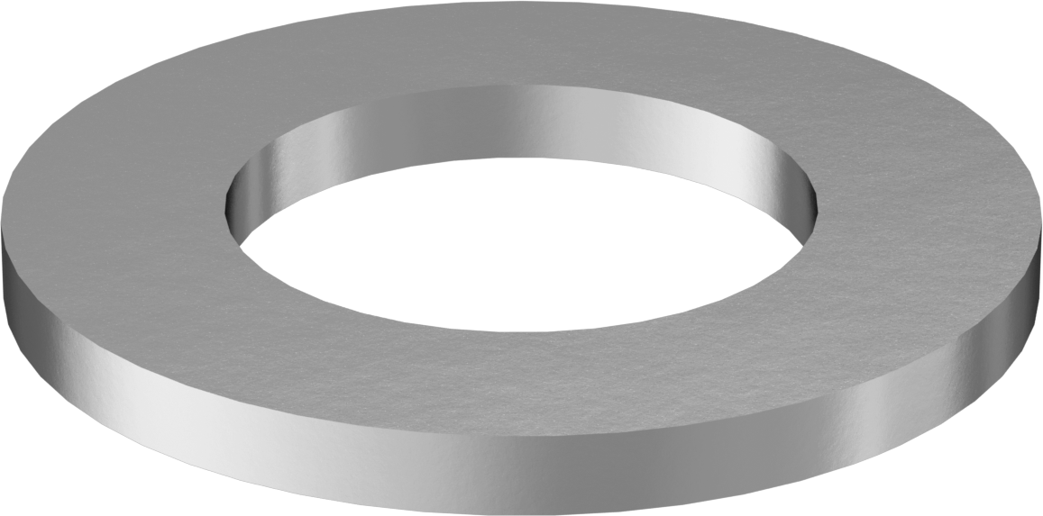 Korozyona Dayanıklı Galvanizli Çelik Yapısal Pul, 1-7/8" vida boyutu için, 2.000" ID, 3.532" OD