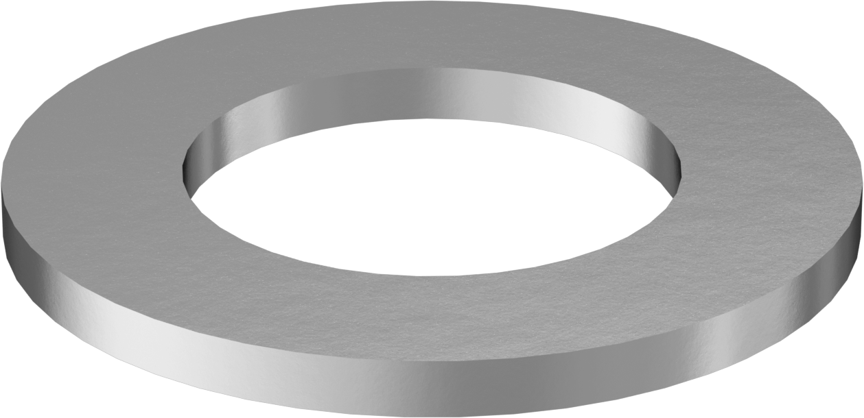 Korozyona Dayanıklı Galvanizli Çelik Yapısal Pul, 2-3/4" vida boyutu için, 2.875" ID, 5.063" OD
