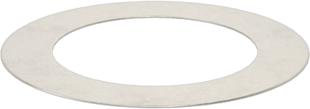 18-8 Paslanmaz Çelik Halka Şim, 0,001 inç Kalınlık, 1/8" ID