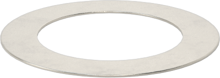 18-8 Paslanmaz Çelik Halka Şim, 0,002" Kalınlık, 1/8" ID