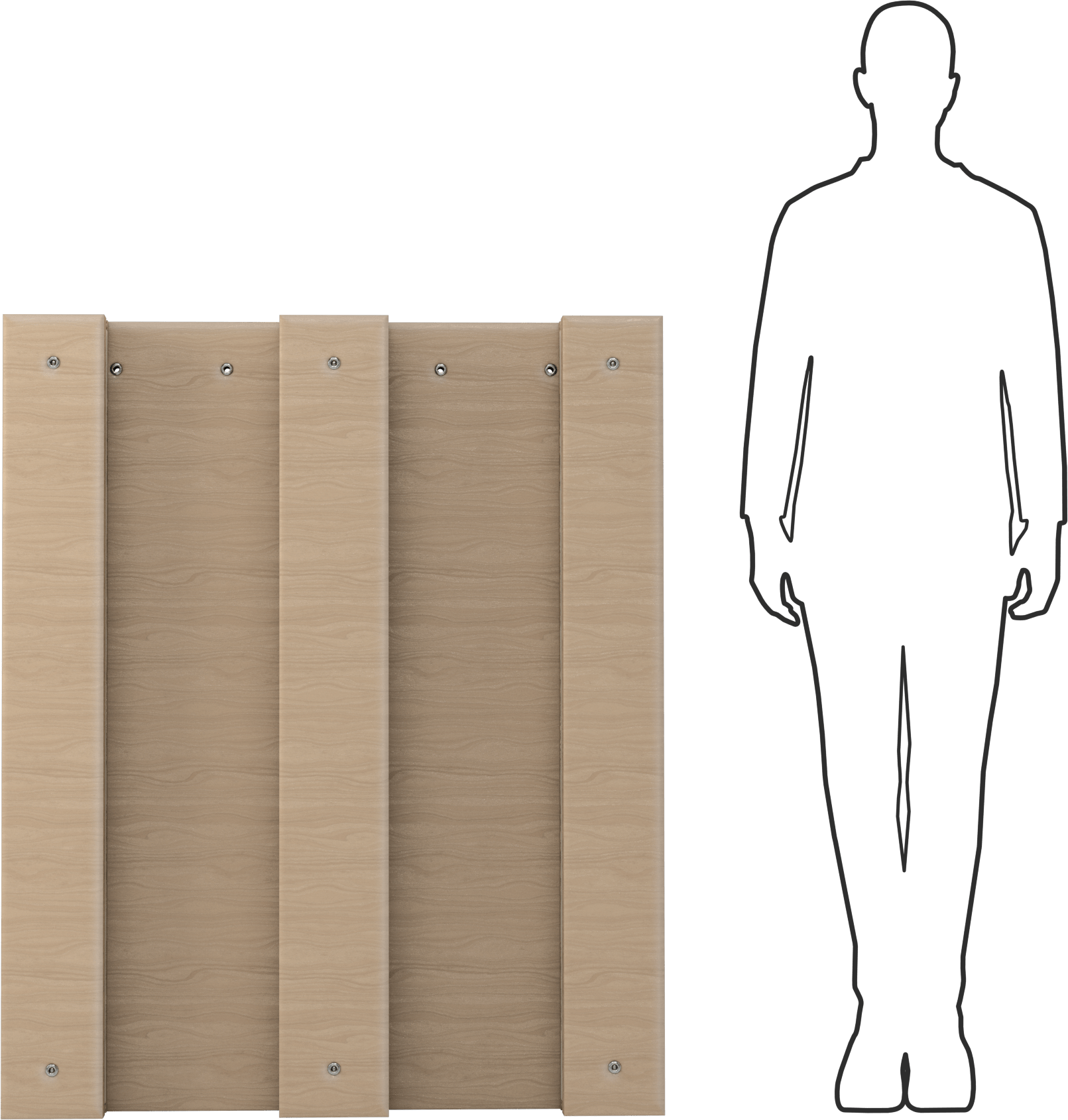 Şok Emici Ahşap Palet, 40“ Genişlik x 48” Derinlik x 6-1/2" Yükseklik