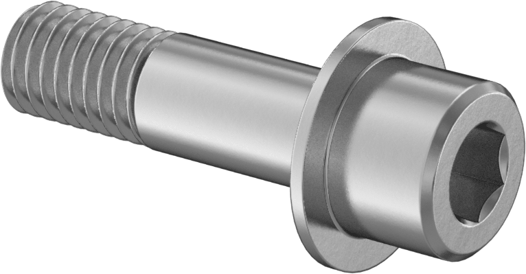 Kesin Tutuş Uzunluğuna Sahip Flanşlı Soket Başlı Vida, 1/2"-13 Diş Boyutu, 1-3/4" Uzunluk
