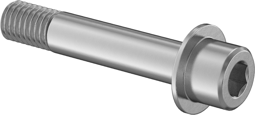 Kesin Tutuş Uzunluğuna Sahip Flanşlı Soket Başlı Vida, 1/2"-13 Diş Boyutu, 2-3/4" Uzunluk