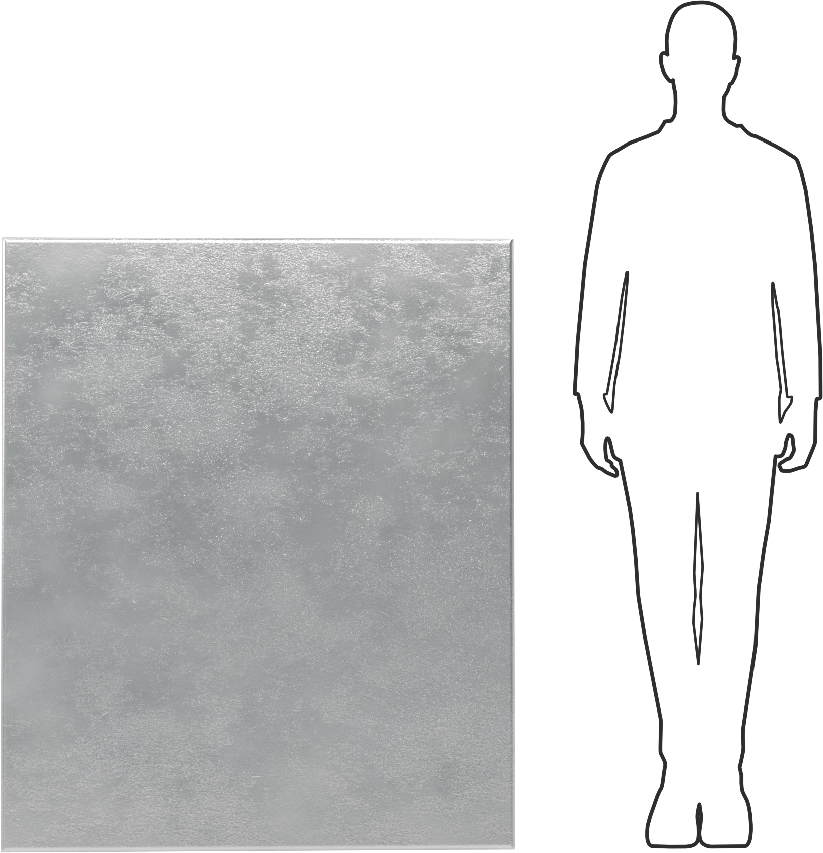 Alüminyum Palet, Katı Yüzey, 40“ Genişlik x 48” Derinlik x 6" Toplam Yükseklik