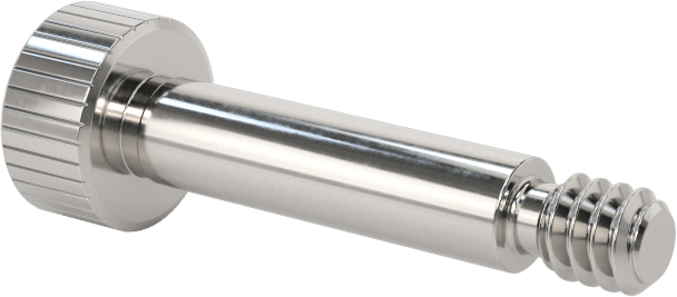 Titanyum Omuzlu Vida, 1/8" Omuz Çapı, 1/2" Omuz Uzunluğu, 4-40 Diş