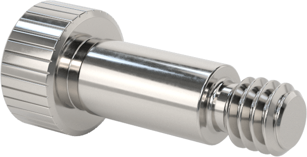 Titanyum Omuzlu Vida, 3/16" Omuz Çapı, 3/8" Omuz Uzunluğu, 8-32 Diş