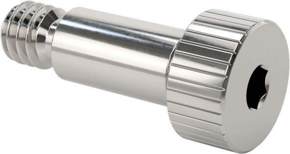 Titanyum Omuzlu Vida, 3/16" Omuz Çapı, 3/8" Omuz Uzunluğu, 8-32 Diş