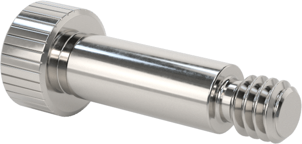 Titanyum Omuzlu Vida, 3/16" Omuz Çapı, 1/2" Omuz Uzunluğu, 8-32 Diş