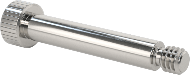 Titanyum Omuzlu Vida, 3/16" Omuz Çapı, 1" Omuz Uzunluğu, 8-32 Diş