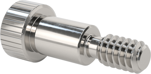 Titanyum Omuzlu Vida, 1/4" Omuz Çapı, 3/8" Omuz Uzunluğu, 10-24 Diş