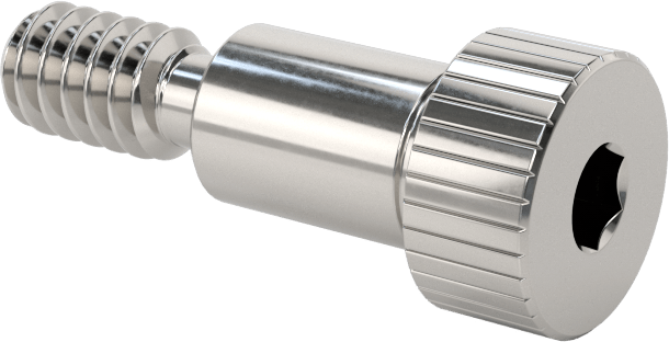 Titanyum Omuzlu Vida, 1/4" Omuz Çapı, 3/8" Omuz Uzunluğu, 10-24 Diş