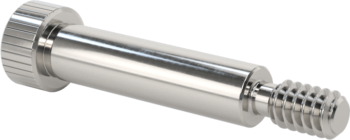 Titanyum Omuzlu Vida, 1/4" Omuz Çapı, 1" Omuz Uzunluğu, 10-24 Diş