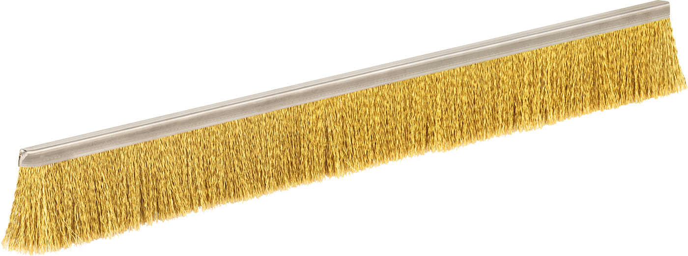 Pirinç Kıllı Sıkı Sızdırmazlık Şerit Fırçası, Statik Kontrol, 3/16“ Genişlik x 7/32” Yükseklik Destek, 2 inç Toplam Yükseklik