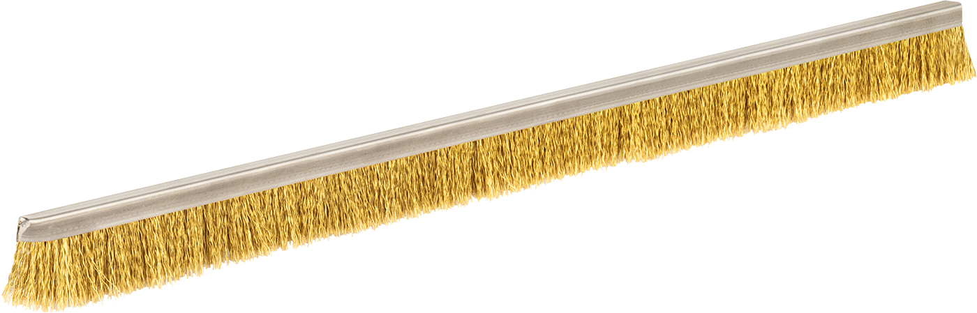 Pirinç Kıllı Sıkı Sızdırmazlık Şerit Fırçası, Statik Kontrol, 5/16“ Genişlik x 5/16” Yükseklik Destek, 1" Toplam Yükseklik