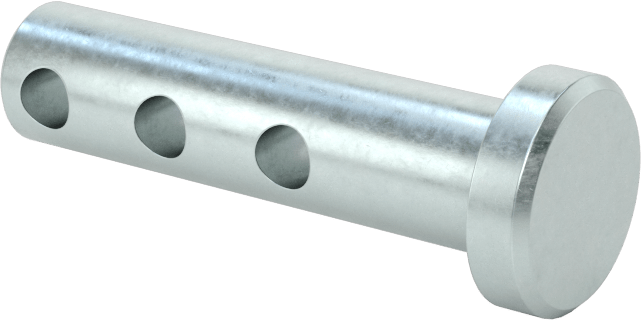 Uzunluğu Seçilebilir Çatal Pim, Çinko Kaplamalı 1004-1045 Karbon Çelik, 1/4" Çap, 1" Uzunluk