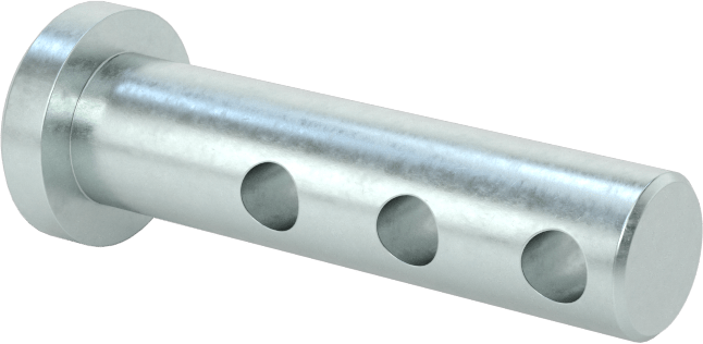 Uzunluğu Seçilebilir Çatal Pim, Çinko Kaplamalı 1004-1045 Karbon Çelik, 1/4" Çap, 1" Uzunluk