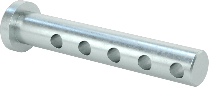 Uzunluğu Seçilebilir Çatal Pim, Çinko Kaplamalı 1004-1045 Karbon Çelik, 1/4" Çap, 1,5" Uzunluk
