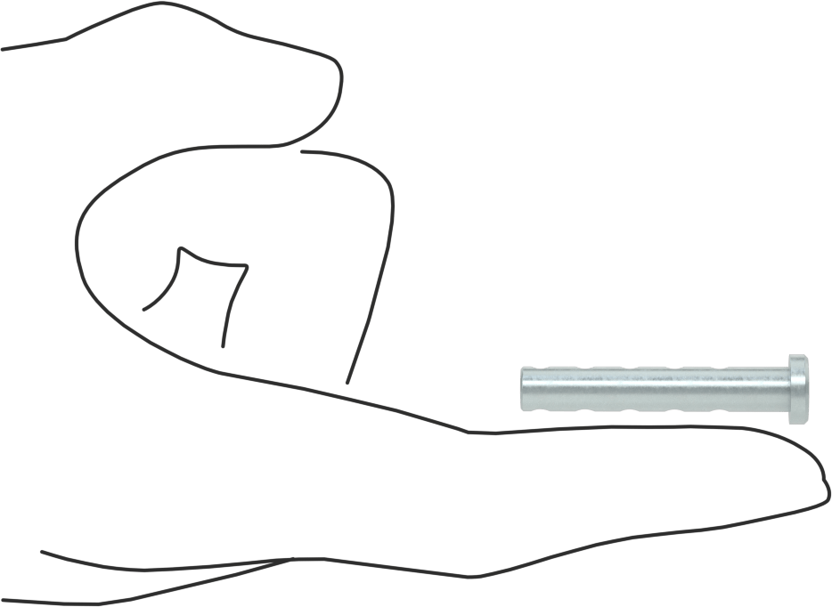 Uzunluğu Seçilebilir Çatal Pim, Çinko Kaplamalı 1004-1045 Karbon Çelik, 1/4" Çap, 1,5" Uzunluk