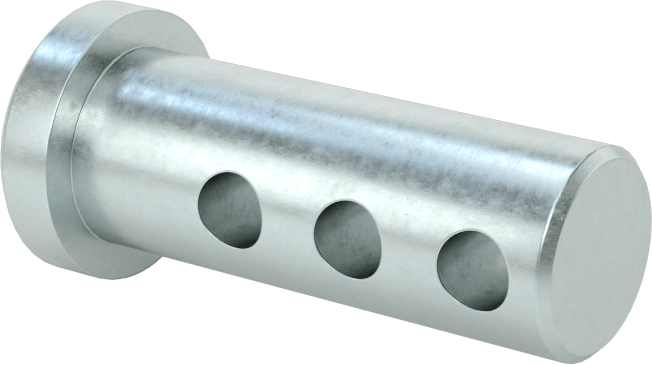 Uzunluğu Seçilebilir Çatal Pim, Çinko Kaplamalı 1004-1045 Karbon Çelik, 3/8" Çap, 1" Uzunluk