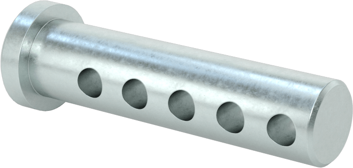 Uzunluğu Seçilebilir Çatal Pim, Çinko Kaplamalı 1004-1045 Karbon Çelik, 3/8" Çap, 1,5" Uzunluk
