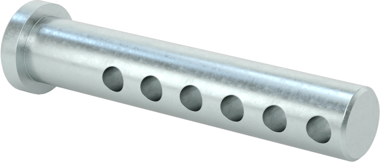 Uzunluğu Seçilebilir Çatal Pim, Çinko Kaplamalı 1004-1045 Karbon Çelik, 3/8" Çap, 2" Uzunluk
