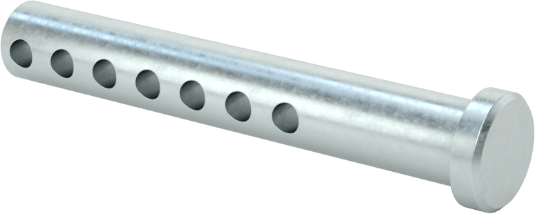 Uzunluğu Seçilebilir Çatal Pim, Çinko Kaplamalı 1004-1045 Karbon Çelik, 3/8" Çap, 2,5" Uzunluk