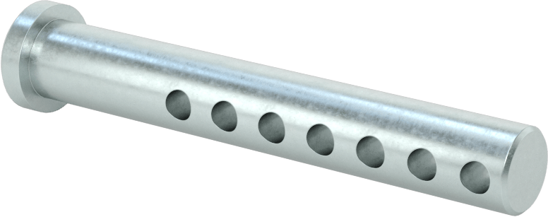 Uzunluğu Seçilebilir Çatal Pim, Çinko Kaplamalı 1004-1045 Karbon Çelik, 3/8" Çap, 2,5" Uzunluk