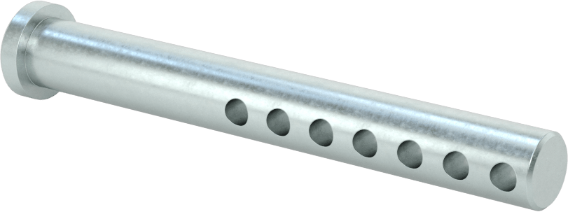 Uzunluğu Seçilebilir Çatal Pim, Çinko Kaplamalı 1004-1045 Karbon Çelik, 3/8" Çap, 3" Uzunluk
