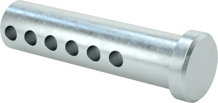 Uzunluğu Seçilebilir Çatal Pim, Çinko Kaplamalı 1004-1045 Karbon Çelik, 1/2" Çap, 2" Uzunluk