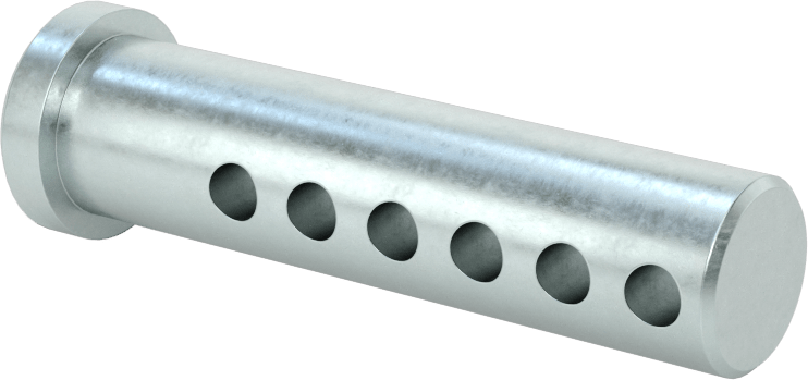 Uzunluğu Seçilebilir Çatal Pim, Çinko Kaplamalı 1004-1045 Karbon Çelik, 1/2" Çap, 2" Uzunluk